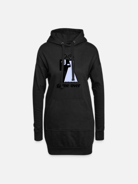 Wedding Game Over - Hoodie Dress - black