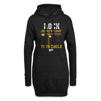 Rock Out With Your Caulk Out - Hoodie-Kleid - Schwarz - Vorne