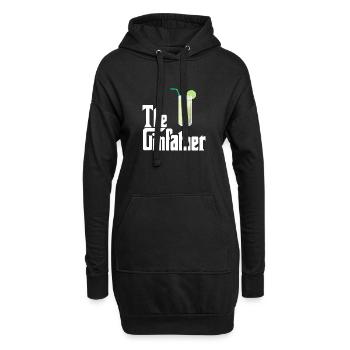 The Ginfather Gin und Tonic - Hoodie-Kleid - Schwarz - Vorne