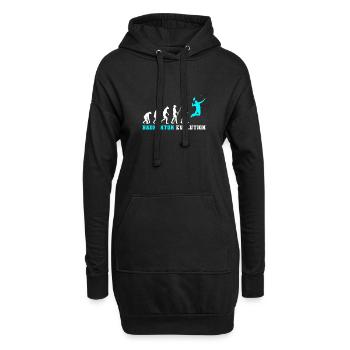 Badminton Evolution - Hoodie-Kleid - Schwarz - Vorne