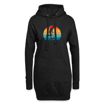 Scooter Stunt Tretroller Geschenk für Teenager - Hoodie-Kleid - Schwarz - Vorne