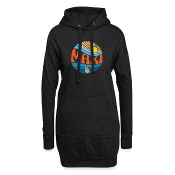Maxi Chemise Vintage Sunset Maxi Groovy Cravate Dye - Sweat-shirt à capuche long Femme - noir - Devant