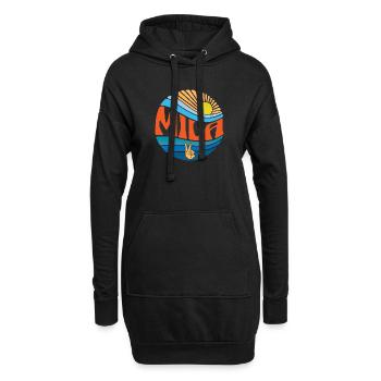 Mila Shirt Vintage Sunset Mila Groovy Tie Dye - Hoodie-Kleid - Schwarz - Vorne