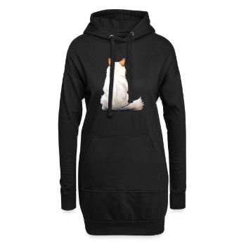Fourgon turc - Sweat-shirt à capuche long Femme - noir - Devant