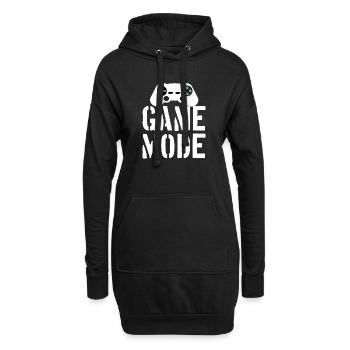 Game Mode - Hoodie-Kleid - Schwarz - Vorne