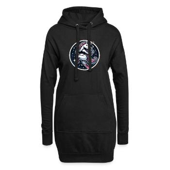 Einhorn Tanz - Hoodie-Kleid - Schwarz - Vorne