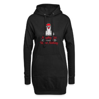Sur la liste des vilains et je ne regrette rien Böse Möwe - Sweat-shirt à capuche long Femme - noir - Devant