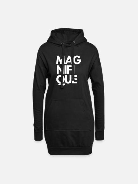 Magnifique - Hoodie Dress - black