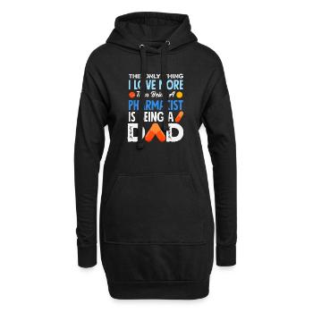 Apotheker Pharmazeutisch-technischer - Hoodie-Kleid - Schwarz - Vorne