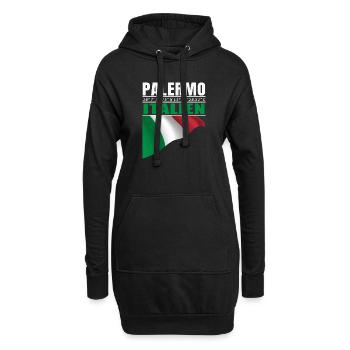 Palermo - Hoodie-Kleid - Schwarz - Vorne