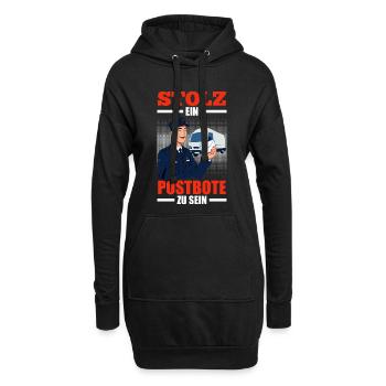 Briefträger STOLZ EIN POSTBOTE ZU SEIN Lustig - Hoodie-Kleid - Schwarz - Vorne