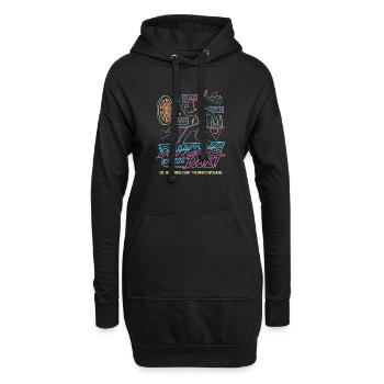 Darts Fun Shirt, Dancing in the Dart Shirt Hoodie, - Hoodie-Kleid - Schwarz - Vorne