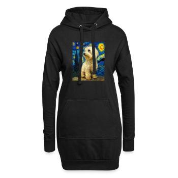 Havanais - Sweat-shirt à capuche long Femme - noir - Devant
