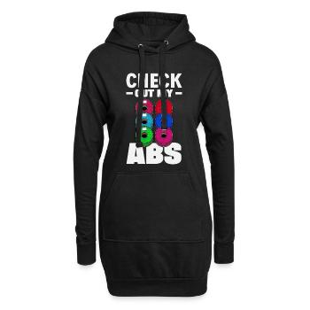 Check Out My ABS Lustiger 3D Druck Filament - Hoodie-Kleid - Schwarz - Vorne