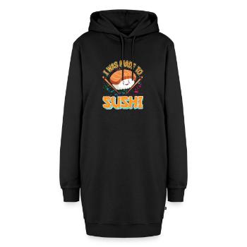 Japanese Food Lover I Was Made To Sushi - Hoodie-Kleid - Schwarz - Vorne