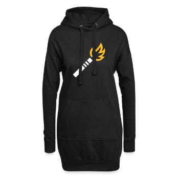 Fireworks - Hoodie Dress - black - Front