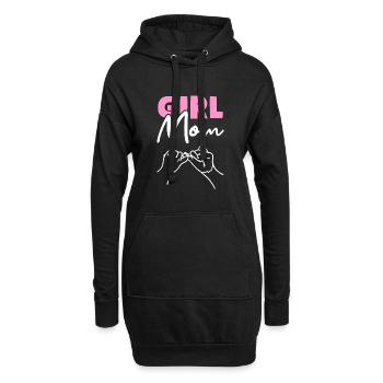 Fille Maman Mère Fille Fille Maman - Sweat-shirt à capuche long Femme - noir - Devant