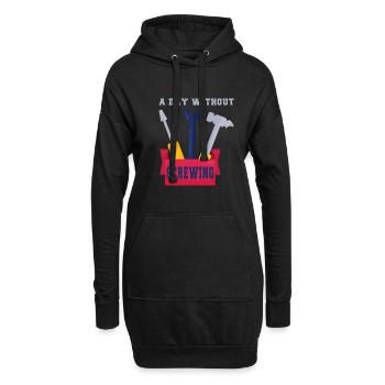 Tuning Spruch für Motorsport / Auto Fans - Hoodie-Kleid - Schwarz - Vorne