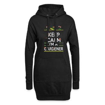 Garten Motiv Gärtner & Gärtnerin Spruch - Hoodie-Kleid - Schwarz - Vorne