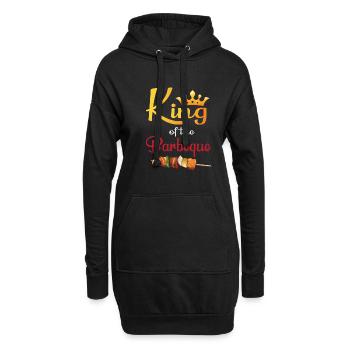 Lustiger Grill-Spruch I Grillen Motiv - Hoodie-Kleid - Schwarz - Vorne