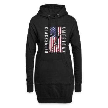 Lustiger Schmied Spruch & Schmieden - Hoodie-Kleid - Schwarz - Vorne