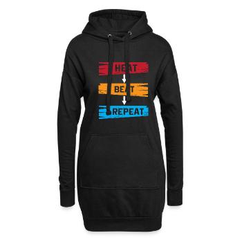 Lustiger Schmied Spruch & Schmieden - Hoodie-Kleid - Schwarz - Vorne