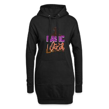 Grusel Halloweenspruch Spruch Halloween - Hoodie-Kleid - Schwarz - Vorne