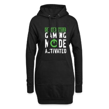 Gamer Geschenk Gaming Spruch für Zocker - Hoodie-Kleid - Schwarz - Vorne