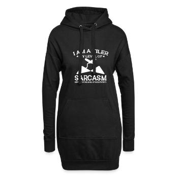Lustiger Fliesenleger Spruch Handwerker - Hoodie-Kleid - Schwarz - Vorne