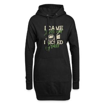 Rasenmäh Motiv I Rasenmäher für Gärtner - Hoodie-Kleid - Schwarz - Vorne