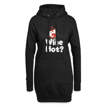 Winzer Wein Spruch für Weinliebhaber - Hoodie-Kleid - Schwarz - Vorne