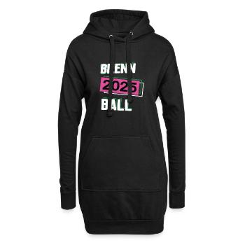Brennball 2025 Brennballerin Brennballspielerin - Hoodie-Kleid - Schwarz - Vorne