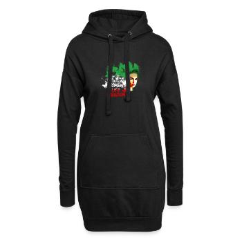 Femmes Vie Liberté,Liberté,Iran,Papillons - Sweat-shirt à capuche long Femme - noir - Devant