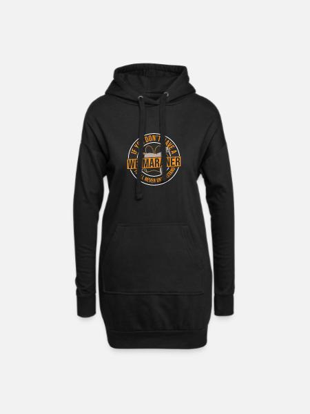 Weimaraner Welpe Weimaraner Lover Weimaraner - Hoodie-Kleid - Schwarz
