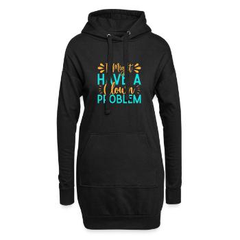 J’ai un problème de clown Idée de cadeau d’artiste de cirque - Sweat-shirt à capuche long Femme - noir - Devant