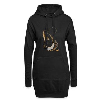 Tatoo Art 3 - Sweat-shirt à capuche long Femme - noir - Devant
