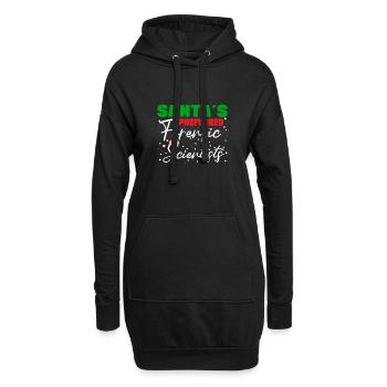 Santa`s Preferred Forensic Psychologist Gift Idea - Hoodie-Kleid - Schwarz - Vorne