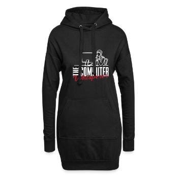 Lustiger Informatiker Spruch, Informatik - Hoodie-Kleid - Schwarz - Vorne