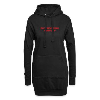 Reise Hochzeit Ab In Die Flitterwochen Verheiratet - Hoodie-Kleid - Schwarz - Vorne
