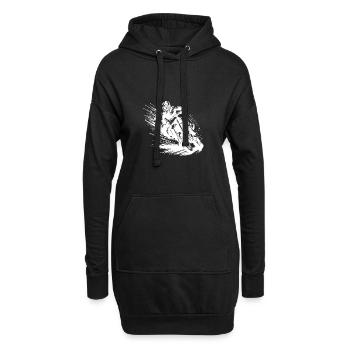 Pilote d’enduro avec puissance et vitesse - Sweat-shirt à capuche long Femme - noir - Devant