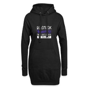 Blasmusik Musiker Musik Geschenk · Leicht - Hoodie-Kleid - Schwarz - Vorne