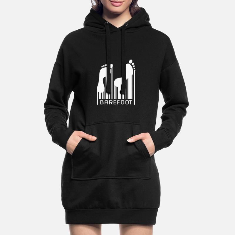 Barefoot Barcode Barefoot Bar Code Code Hoodie Dress