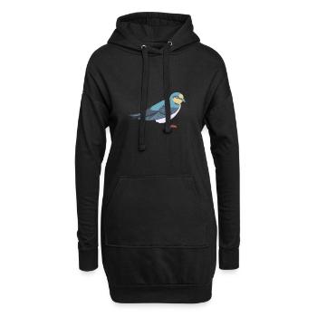 Avaler - Sweat-shirt à capuche long Femme - noir - Devant
