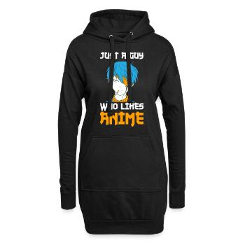 Anime Série Japonaise Manga Anime Cadeaux - Sweat-shirt à capuche long Femme - noir - Devant