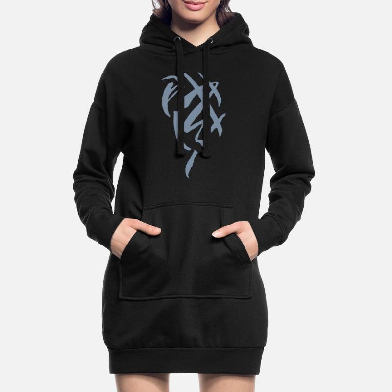 Pattern - Mystical / Vintage Vector Graphic Hoodie Dress