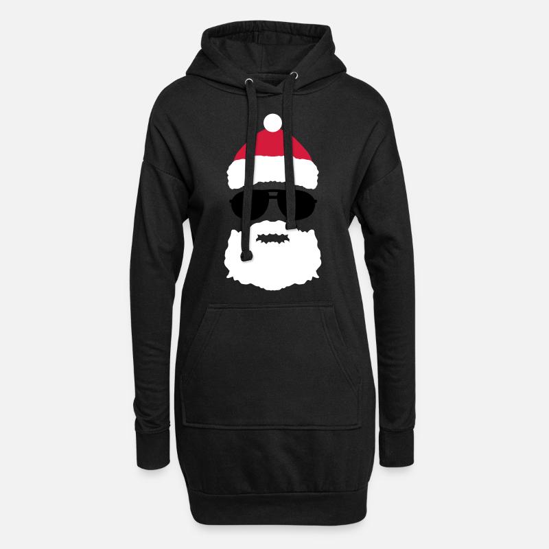 PÈRE NOEL COOL - Sweat-shirt à capuche long Femme - noir