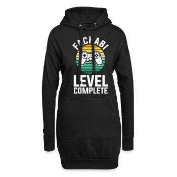 Level Abgeschlossen Schulabschluss Fachabi Fachabi - Hoodie-Kleid - Schwarz - Vorne