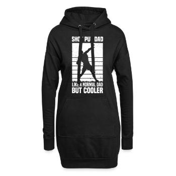 Leichtathletik - Hoodie-Kleid - Schwarz - Vorne