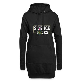 Wissenschaft ist cool - Hoodie-Kleid - Schwarz - Vorne