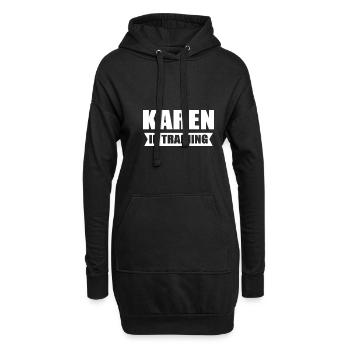 Karen - Sweat-shirt à capuche long Femme - noir - Devant